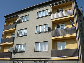 Rekonstrukce balkonů na BD Dřevohostice