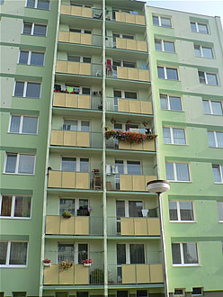 Rekonstrukce balkonů Přerov, ul. Seifertova (2005) 